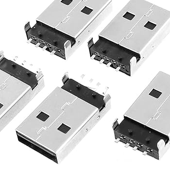 Amazon.com: uxcell 5 Pcs USB 2.0 Type A Male Jack Solder